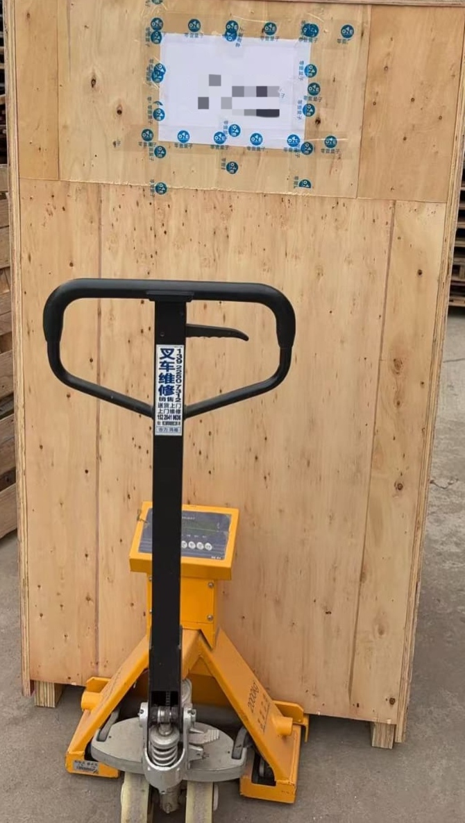 Packed laser cutting machine crate